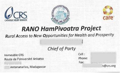Catholic Relief Services Care USAID contraception RANO HamPivoatra Project UNFPA rural access new opportunities health prosperity 
